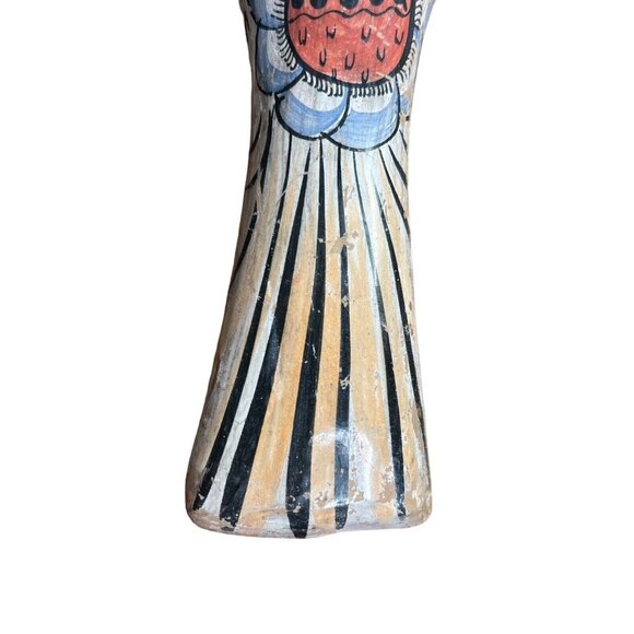 Vintage Tonala Mexican Pottery Hand Painted Pheasant Folk Art Figure 10” long - Picture 7 of 11